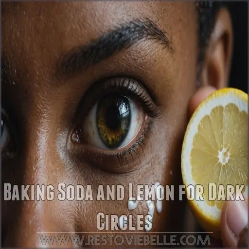 Baking Soda and Lemon for Dark Circles