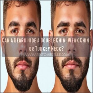 can a beard hide a double chin, weak chin, or turkey neck