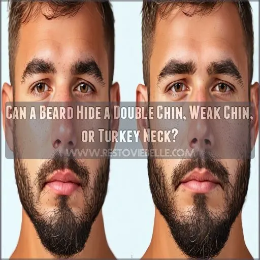 can a beard hide a double chin, weak chin, or turkey neck