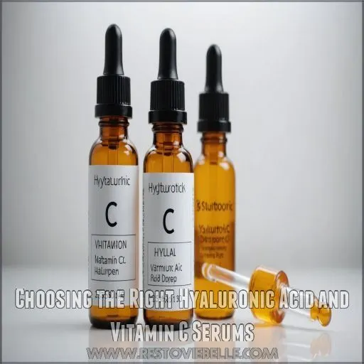 Choosing the Right Hyaluronic Acid and Vitamin C Serums