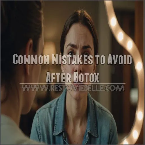 Common Mistakes to Avoid After Botox