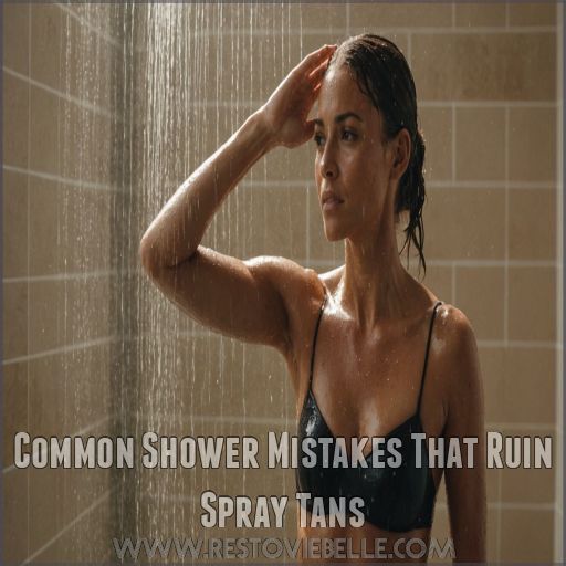 Common Shower Mistakes That Ruin Spray Tans