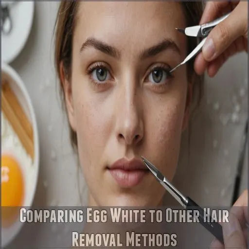 Comparing Egg White to Other Hair Removal Methods