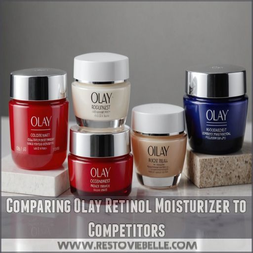 Comparing Olay Retinol Moisturizer to Competitors