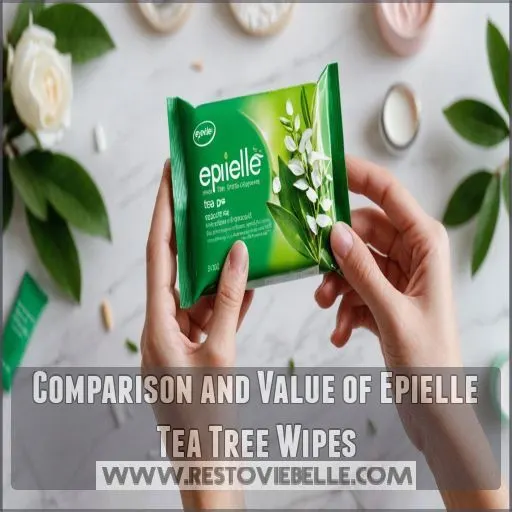 Comparison and Value of Epielle Tea Tree Wipes