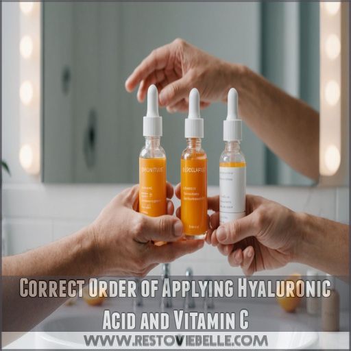 Correct Order of Applying Hyaluronic Acid and Vitamin C