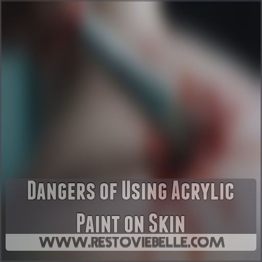 Dangers of Using Acrylic Paint on Skin