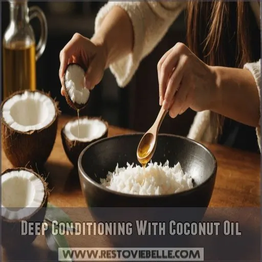 Deep Conditioning With Coconut Oil