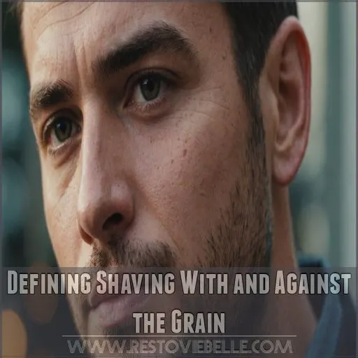 Defining Shaving With and Against the Grain