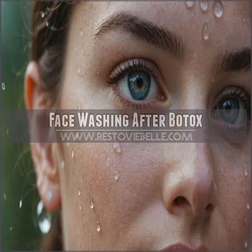 Face Washing After Botox