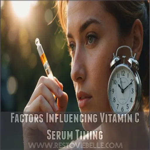 Factors Influencing Vitamin C Serum Timing