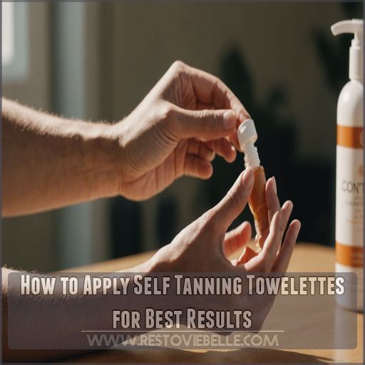 How to Apply Self Tanning Towelettes for Best Results