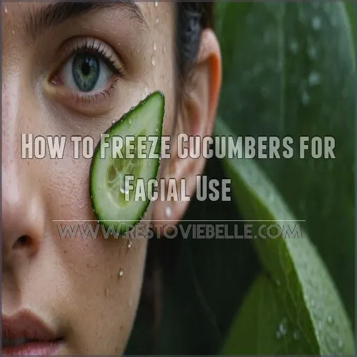 How to Freeze Cucumbers for Facial Use