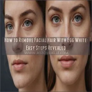 how to remove facial hair with egg white