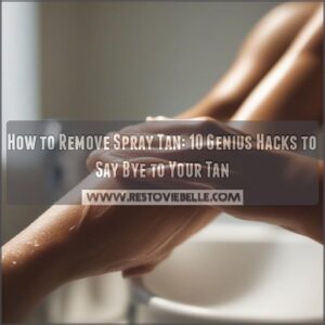 how to remove spray tan