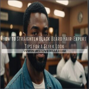 how to straighten black beard hair