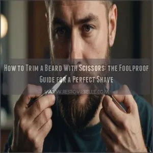 how to trim a beard with scissors