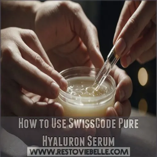 How to Use SwissCode Pure Hyaluron Serum