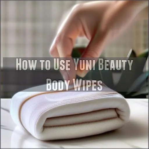 How to Use Yuni Beauty Body Wipes