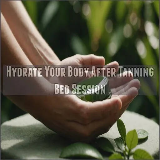 Hydrate Your Body After Tanning Bed Session