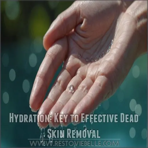 Hydration: Key to Effective Dead Skin Removal