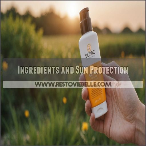 Ingredients and Sun Protection