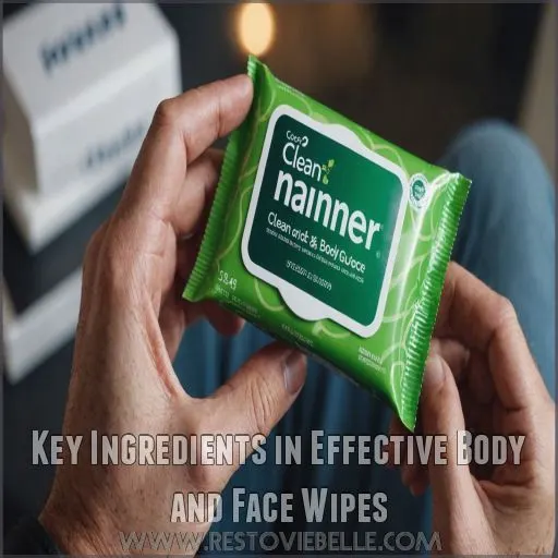 Key Ingredients in Effective Body and Face Wipes