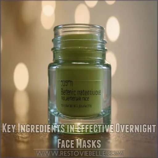 Key Ingredients in Effective Overnight Face Masks