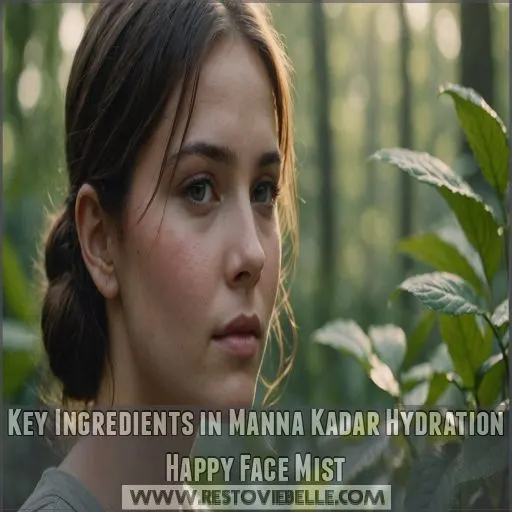 Key Ingredients in Manna Kadar Hydration Happy Face Mist