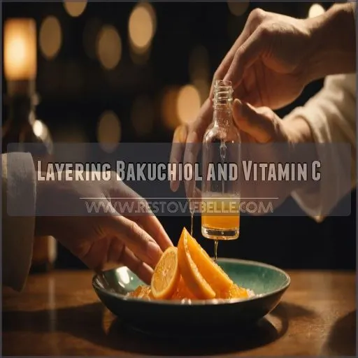 Layering Bakuchiol and Vitamin C