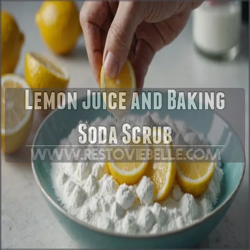 Lemon Juice and Baking Soda Scrub