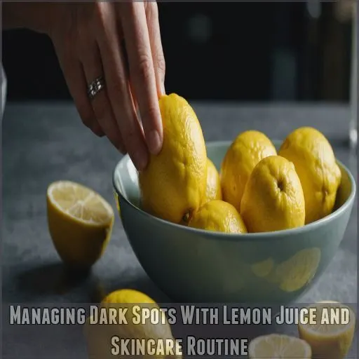 Managing Dark Spots With Lemon Juice and Skincare Routine