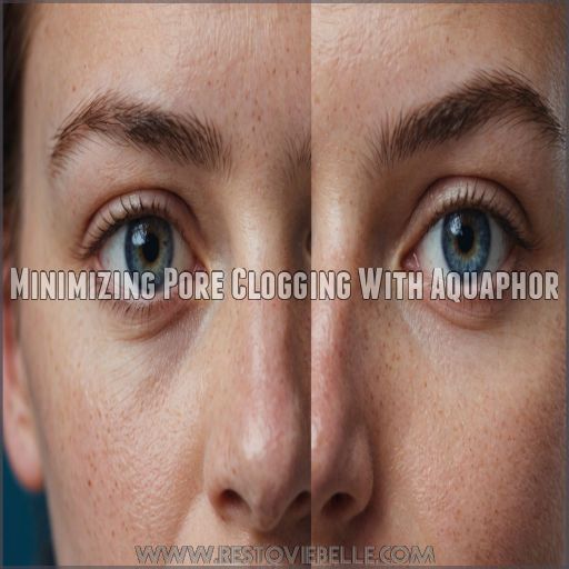 Minimizing Pore Clogging With Aquaphor