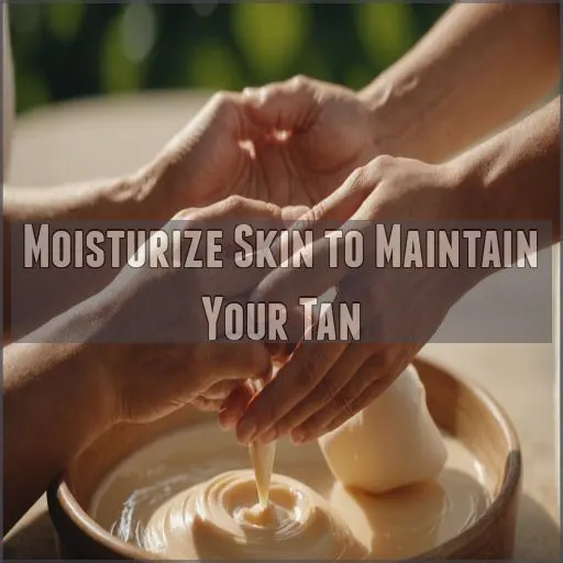 Moisturize Skin to Maintain Your Tan