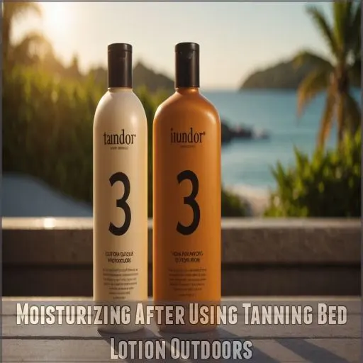 Moisturizing After Using Tanning Bed Lotion Outdoors