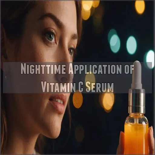 Nighttime Application of Vitamin C Serum