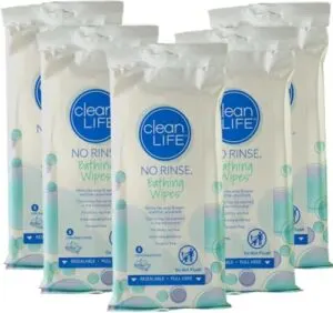 No-Rinse Bathing Wipes by Cleanlife