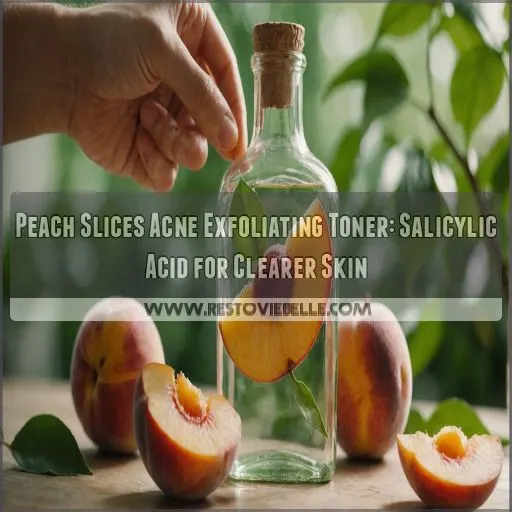 peach slices salicylic acid acne exfoliating toner