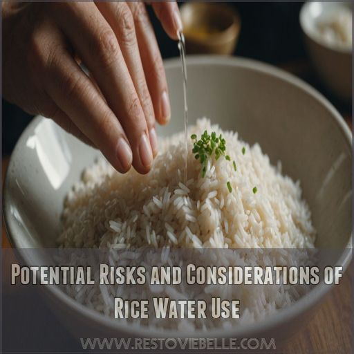 Potential Risks and Considerations of Rice Water Use