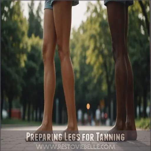 Preparing Legs for Tanning