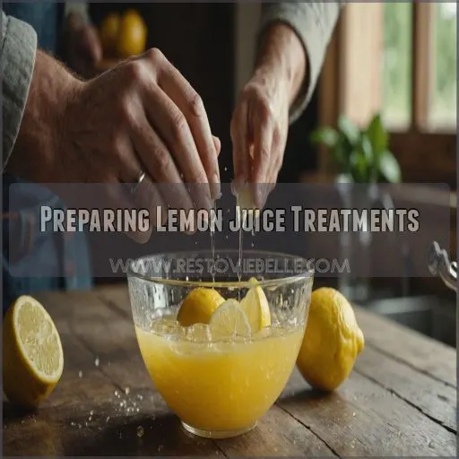 Preparing Lemon Juice Treatments