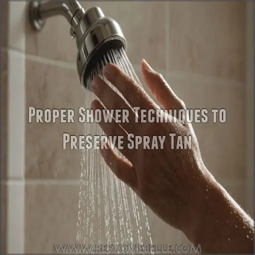 Proper Shower Techniques to Preserve Spray Tan