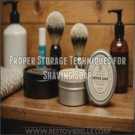 Proper Storage Techniques for Shaving Soap