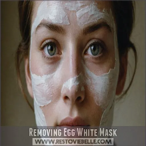 Removing Egg White Mask