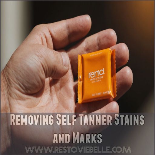 Removing Self Tanner Stains and Marks