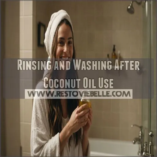 Rinsing and Washing After Coconut Oil Use