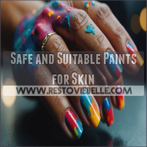 Safe and Suitable Paints for Skin