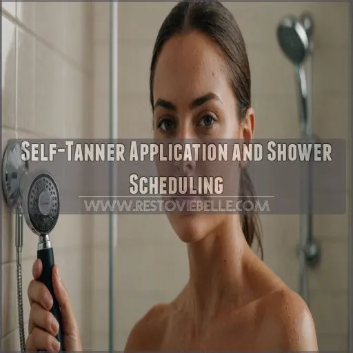 Self-Tanner Application and Shower Scheduling