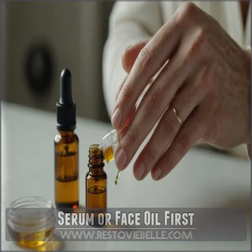 Serum or Face Oil First