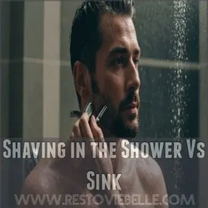 Shaving in the Shower Vs Sink